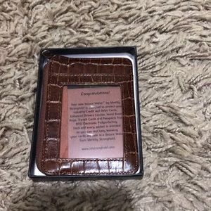 New In Box Genuine Leather RFID Security Wallet